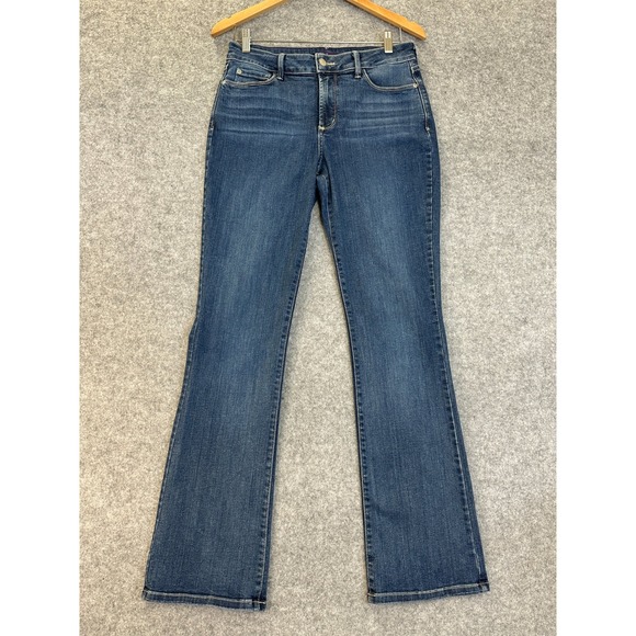 NYDJ Denim - NYDJ Barbara Bootcut Jeans Womens 8 Blue Denim Medium Wash Lift & Tuck Stretch
